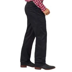 Wrangler Mens Riata Black Pleated Front Pants -Western Wardrobe Sales Store 00097BK 2