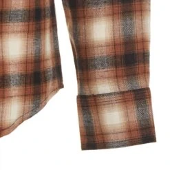 Men's Wrangler Retro Brown Plaid Modern Fit Flannel -Western Wardrobe Sales Store 112317108 2