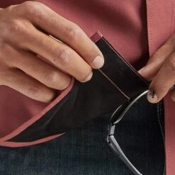 Wrangler Men's Performance Long Sleeve Shirt -Western Wardrobe Sales Store 112326175 Red 04