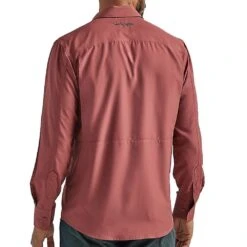 Wrangler Men's Performance Long Sleeve Shirt -Western Wardrobe Sales Store 112326175 Red 05