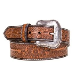M&F Men's Embossed Concho Belt