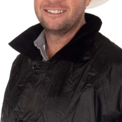 M&F Black Weatherproof Slicker -Western Wardrobe Sales Store 1213001 M 3