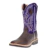 Men's Twisted X Brown Elephant Print 12in. Purple Soft Toe Work Boots