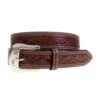 Western Fashion Men's Diamond Pattern Tooled Belt