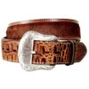 Gem Dandy Accessories Men's Two Tone Hair On Hide Belt