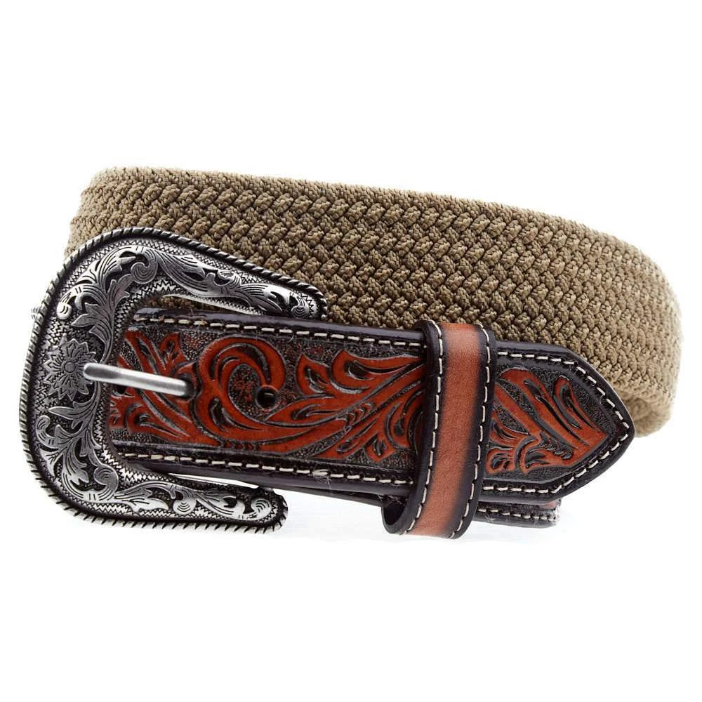 Gem Dandy Accessories Men's Khaki Stretch Belt 1 Gem Dandy Accessories Men's Khaki Stretch Belt