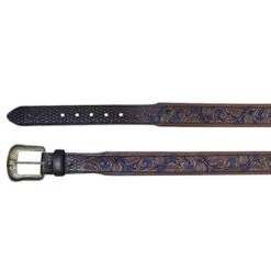 Men's JP West Blue Inlay Belt