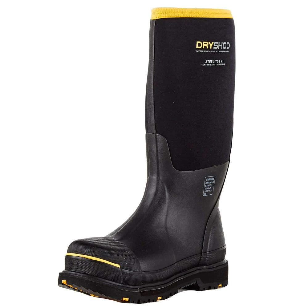 Dryshod Men`s Black Hi Steel Toe Protective Work Boot 1 Dryshod Men`s Black Hi Steel Toe Protective Work Boot