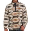 Men's Cinch Aztec Print Quarter Snap Fleece Pullover