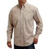 Stetson Men's Tan Printed Button Down