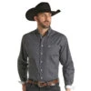 Rock N Roll Cowboy Men's Geo Long Sleeve Button Down