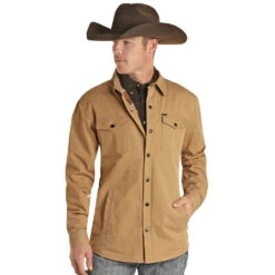 Rock & Roll Denim Solid Shirt Jacket