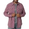 Wrangler Men's 20X Competition Advanced Comfort Plaid Snap Shirt