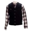Wyoming Traders Mens Black Buckaroo Vest