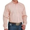 Cinch Men's Medallion Print Button-Down