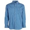 Wrangler Men's Blue Print Classic Button Down Shirt