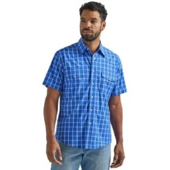 Wrangler Men's Wrinkle Resist Western Shirt