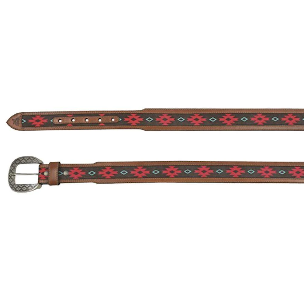 Mens Red Dirt Hat Mens Tapered Belt Red & Turq Southwest Pattern 1 Mens Red Dirt Hat Mens Tapered Belt Red & Turq Southwest Pattern