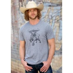 Tin Haul Mens Bull Graphic Tee Shirt