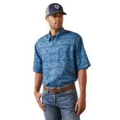 Ariat Mens VentTEK Classic Rainwater Fit Short Sleeve Shirt