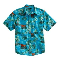 Tin Haul Mens Vintage Hawaiian Print Shirt