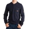 Rasco Fr Men's Navy LS Work Tshirt