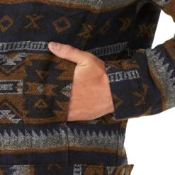 Wrangler Men's Whiskey Jacquard Sherpa Lined Jacket 5 Wrangler Men's Whiskey Jacquard Sherpa Lined Jacket -Western Wardrobe Sales Store 74250WH 2