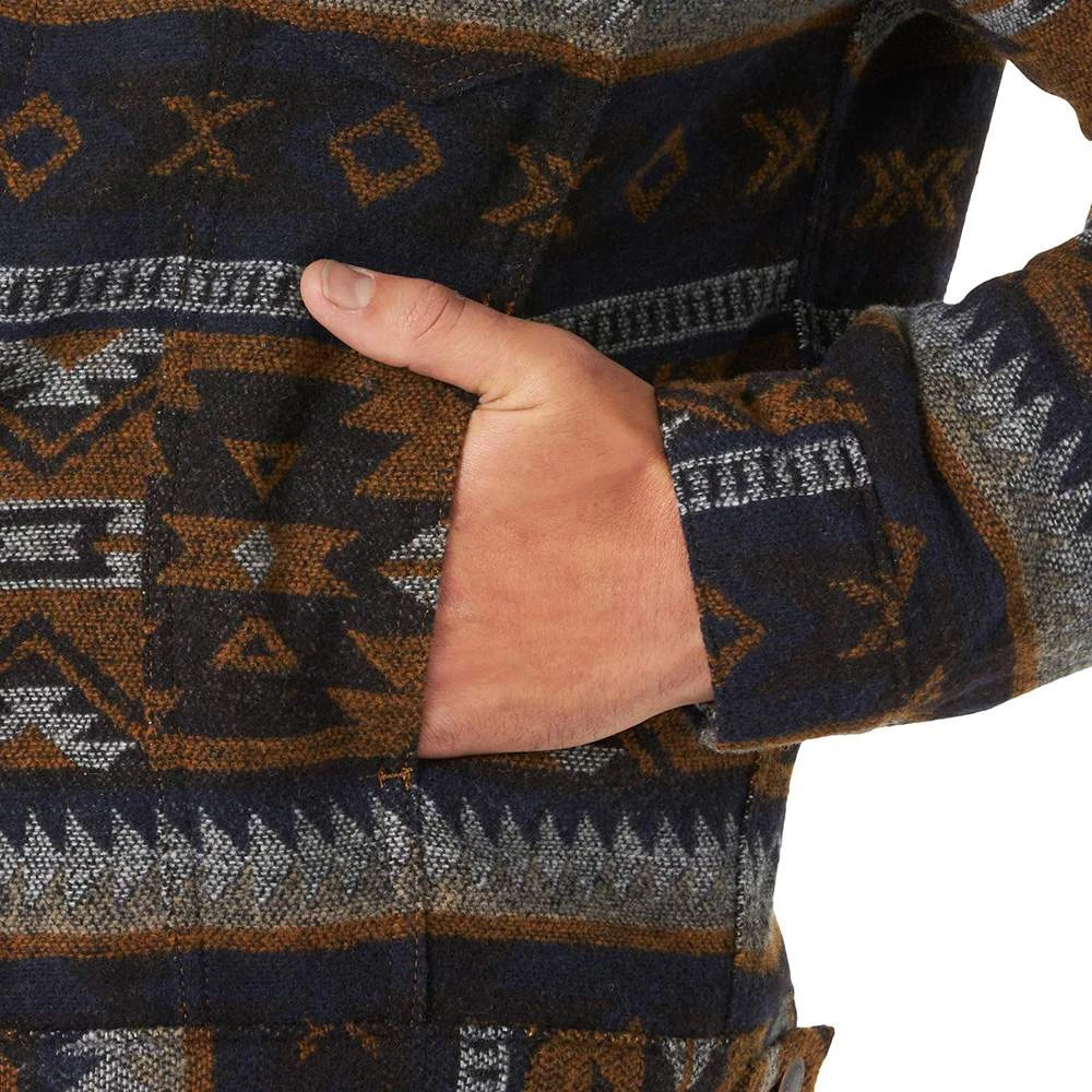 Wrangler Men's Whiskey Jacquard Sherpa Lined Jacket 3 Wrangler Men's Whiskey Jacquard Sherpa Lined Jacket - Image 3