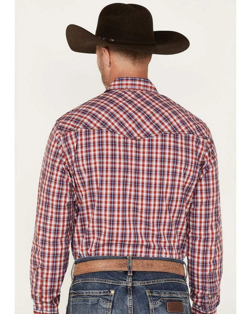 Wrangler Men's 20X Competition Advanced Comfort Plaid Snap Shirt 4 Wrangler Men's 20X Competition Advanced Comfort Plaid Snap Shirt - Image 4