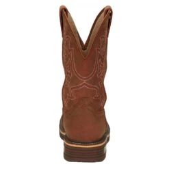 Justin Boots Men`s Resistor Russett 13` Russett H20 Soft Toe Square Work Boot -Western Wardrobe Sales Store CR4011 3