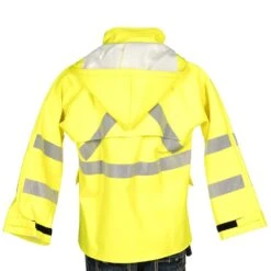 Rasco Fr Mens Hi Visibility Yellow FR Rain Jacket -Western Wardrobe Sales Store FR5926YH 4