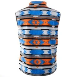 Hooey Men's Charcoal And Aztec Reversible Fleece Vest -Western Wardrobe Sales Store HV072CHAZ 4