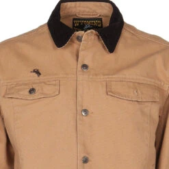 Wyoming Traders Men's Cotton Canvas Concealed Carry Chisum Jacket -Western Wardrobe Sales Store JCTM TAN 1