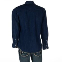 Wrangler Men's Western Long Sleeve Workshirt -Western Wardrobe Sales Store MS1041D 3