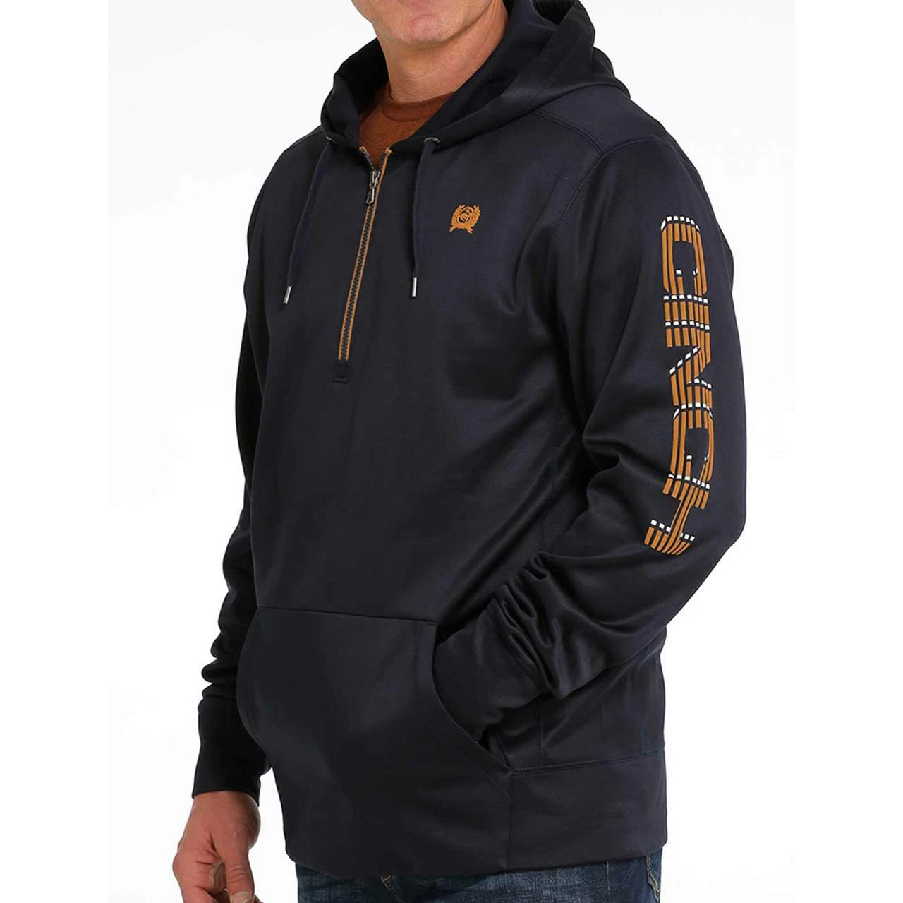 Cinch Men's Black 1/4 Zip Sweatshirt 2 Cinch Men's Black 1/4 Zip Sweatshirt - Image 2