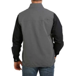 Cinch Men's Lightweight Vest Charcoal -Western Wardrobe Sales Store MWV1238002 3