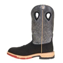 Twisted X Men's Rubberized Brown 12in. Grey CellStretch Alloy Toe Work Boots -Western Wardrobe Sales Store MXBA002 2