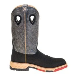 Twisted X Men's Rubberized Brown 12in. Grey CellStretch Alloy Toe Work Boots -Western Wardrobe Sales Store MXBA002 4