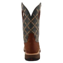 Twisted X Men`s Mocha 12in. Slate Top Nano Toe Work Boot -Western Wardrobe Sales Store MXBN002 4