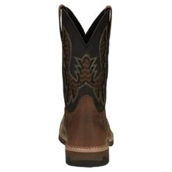 Justin Boots Men`s Stampede Bolt Pecan Water Buffalo 11` Black Water Buffalo Soft Toe -Western Wardrobe Sales Store SE4112 4