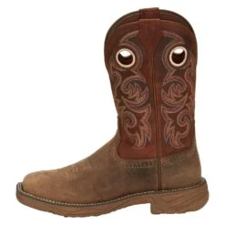 Justin Boots Men's Peanut Tan Water Buffalo 11in. Bronze Orange Top Work Boot -Western Wardrobe Sales Store SE7402 3