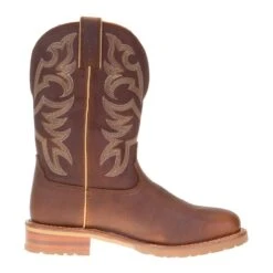Justin Boot Company Mens H2O MARSHAL WHISKEY NEAT BROWN 11` BROWN TOP SOFT TOE SQ TOE -Western Wardrobe Sales Store WK4201 4