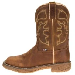 Justin Boot Company Men's Stampede Rush Rust 11in. Rust Maldova Top Soft Toe Work Boot -Western Wardrobe Sales Store WK4330 2